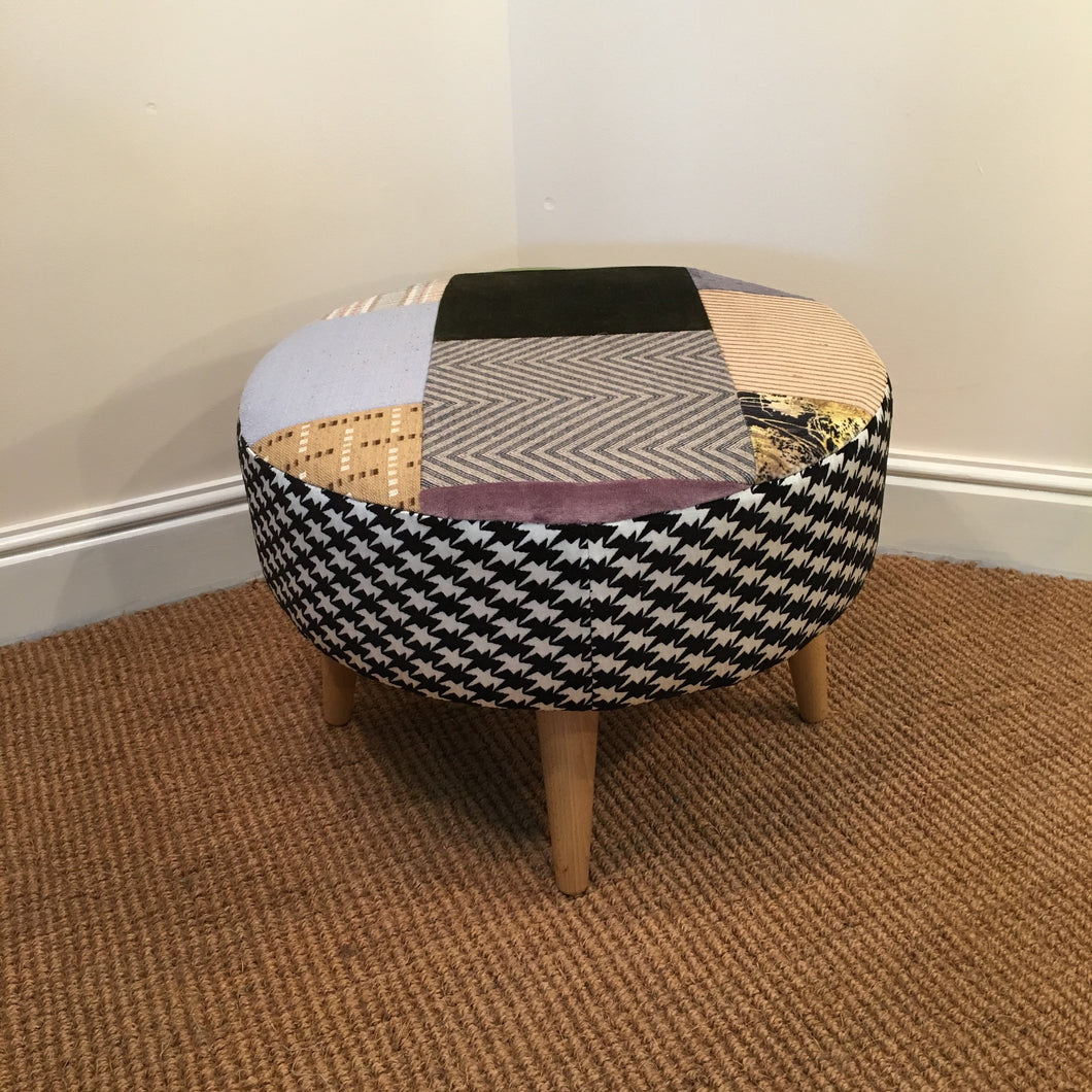 patchwork footstool long eaton