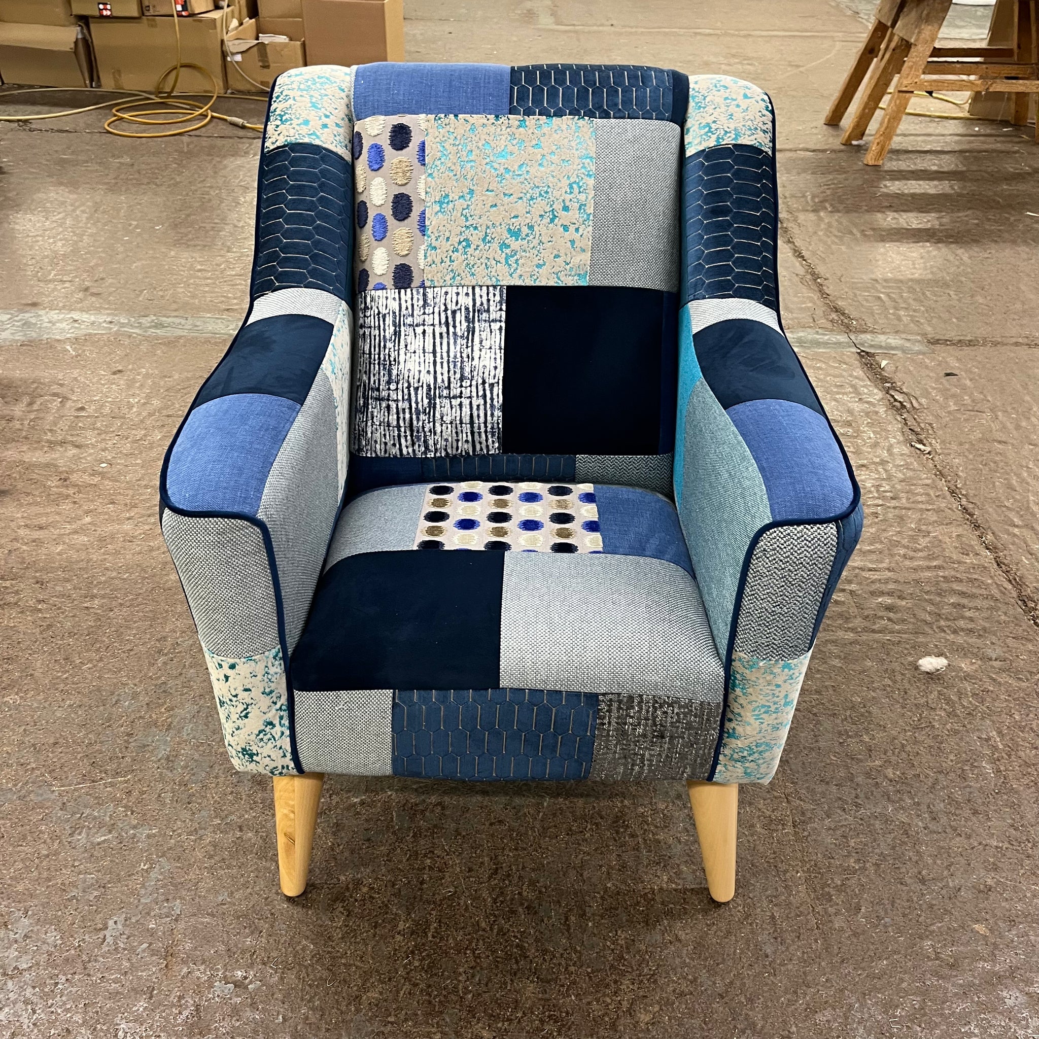 Patchwork bedroom deals chair